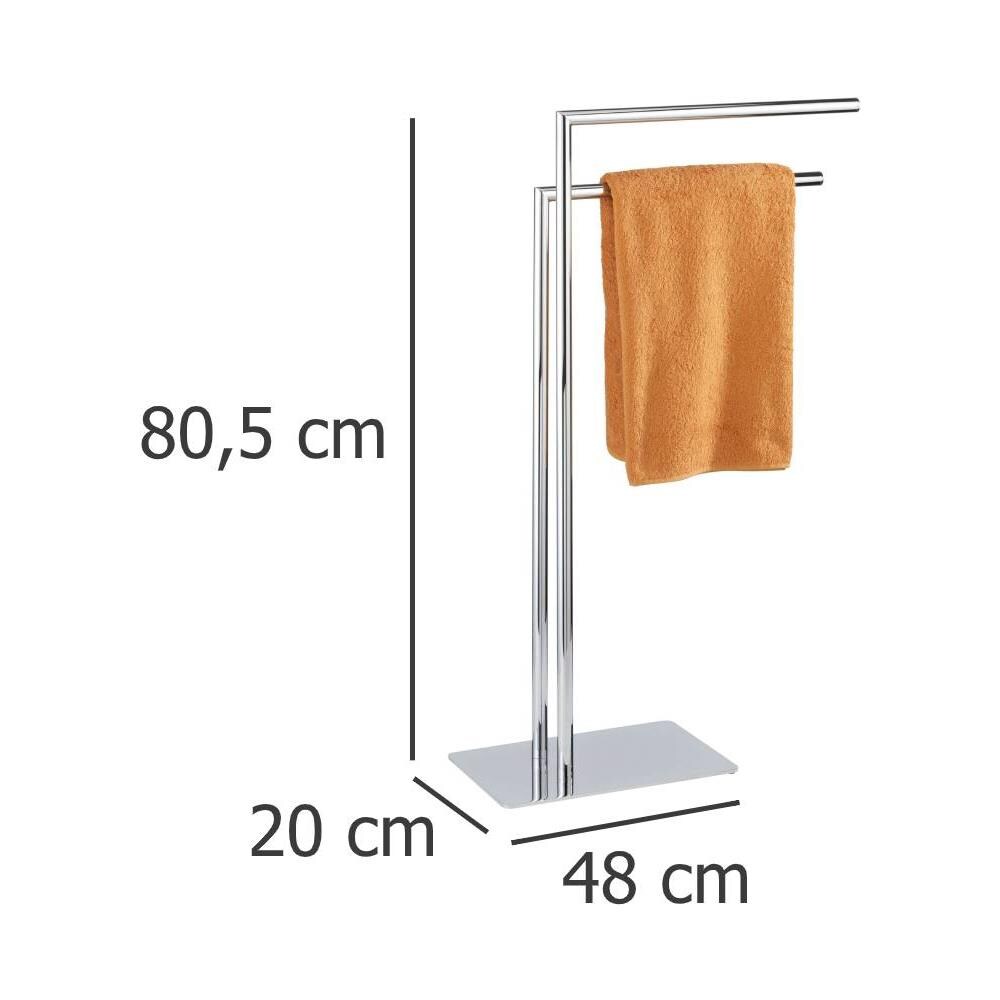 Supporto Da Bagno Per Asciugamani Recco, Supporto Stabile A 2 Bracci - Foto 2