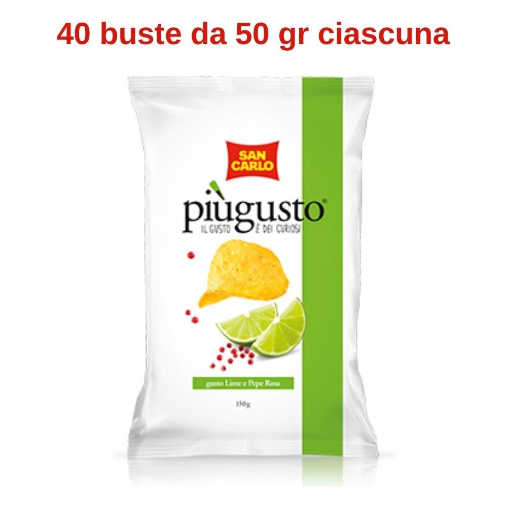 San Carlo Piu' Gusto Lime E Pepe Rosa 40 Buste Da 50 Gr - Foto 1