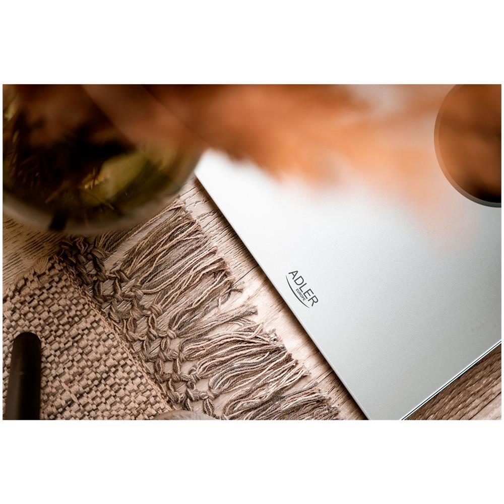 Ad8175 Bilancia Pesapersone Digitale Alta Precisione 180kg, Display Led Autospegnimento Argento - Foto 2