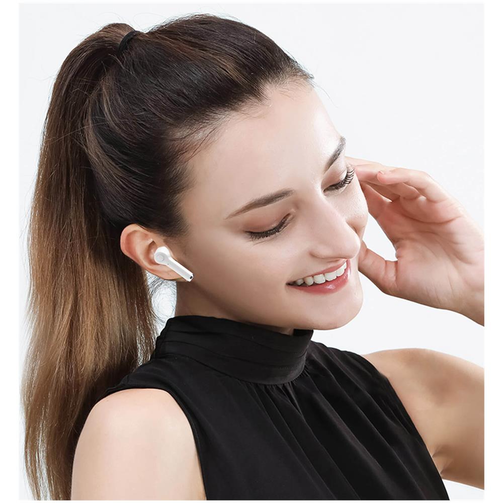 Auricolari Bluetooth Con Pulsante Di Controllo Autonomia 15 Ore Bianco - Foto 2