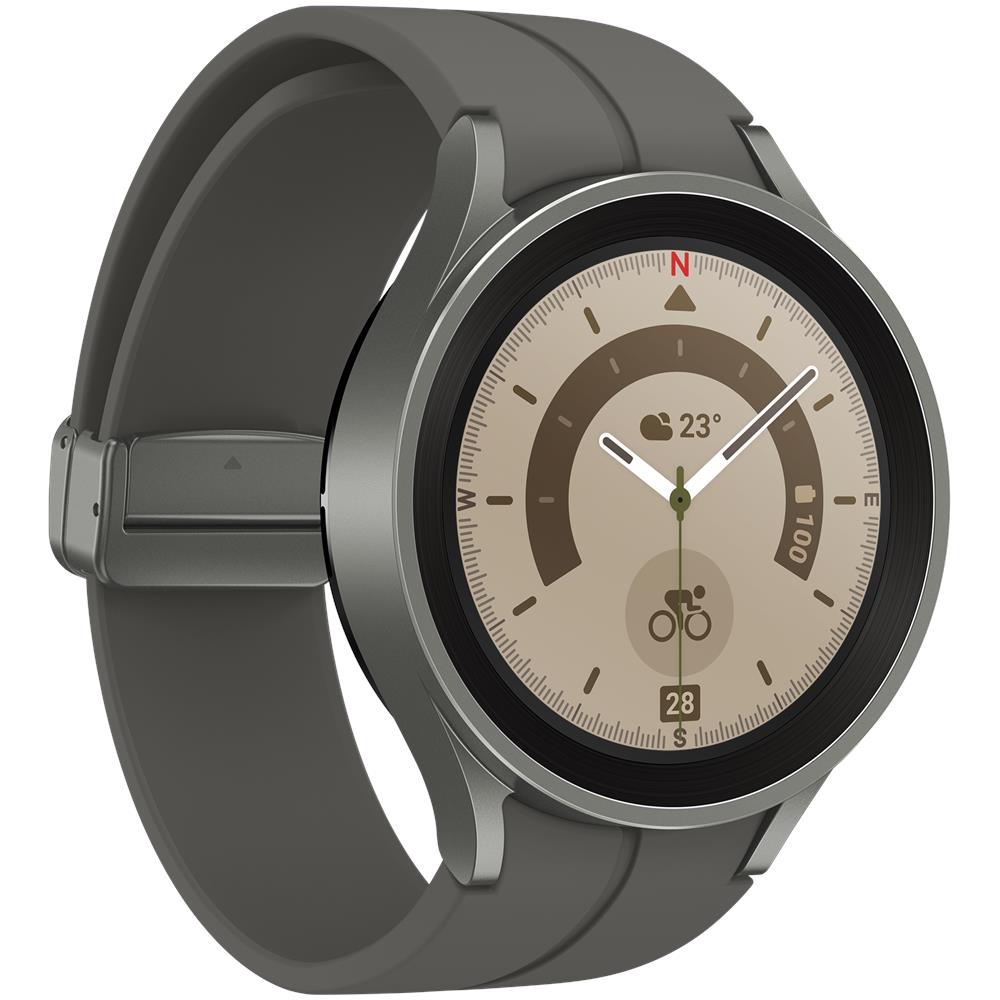 Galaxy Watch5 Pro 3,56 cm (1.4") OLED 45 mm Digitale 450 x 450 Pixel Touch screen 4G Titanio Wi-Fi GPS (satellitare) - Foto 2