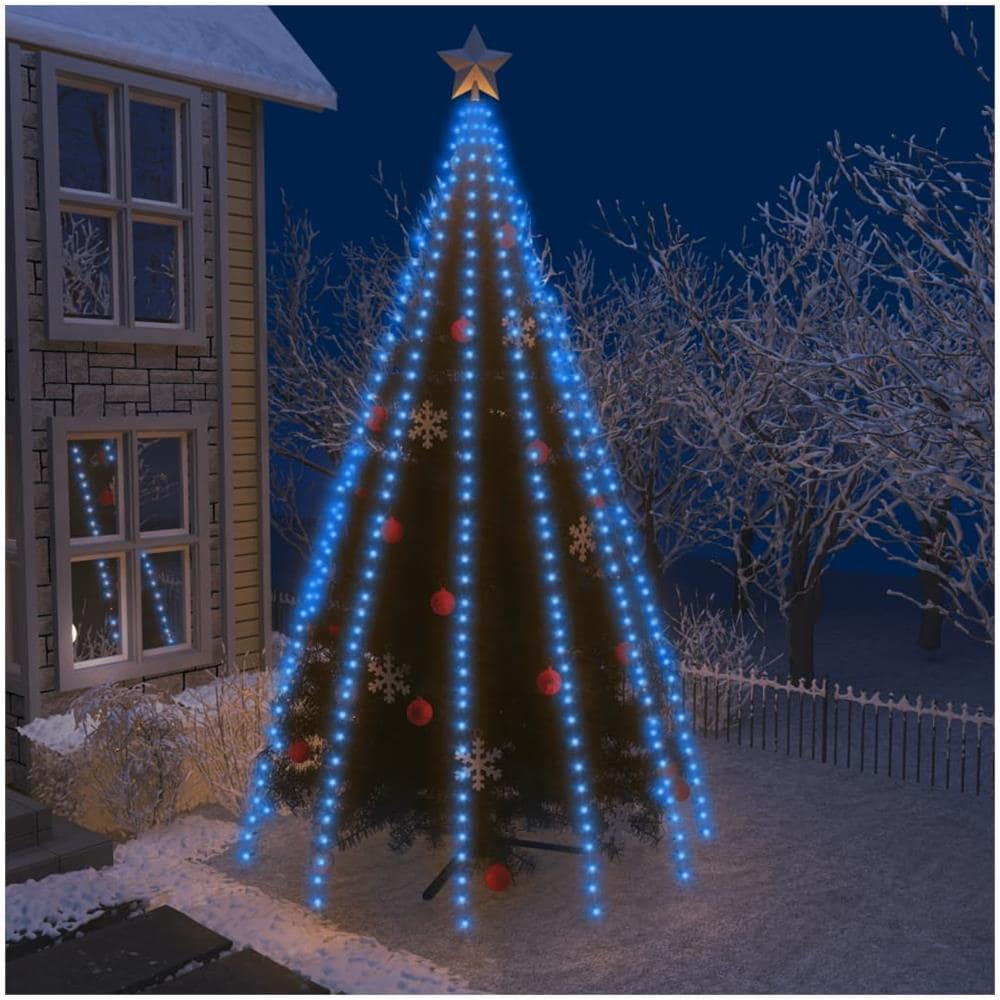 Luci per Albero 500 LED Blu 500 cm Interno Esterno - Foto 1