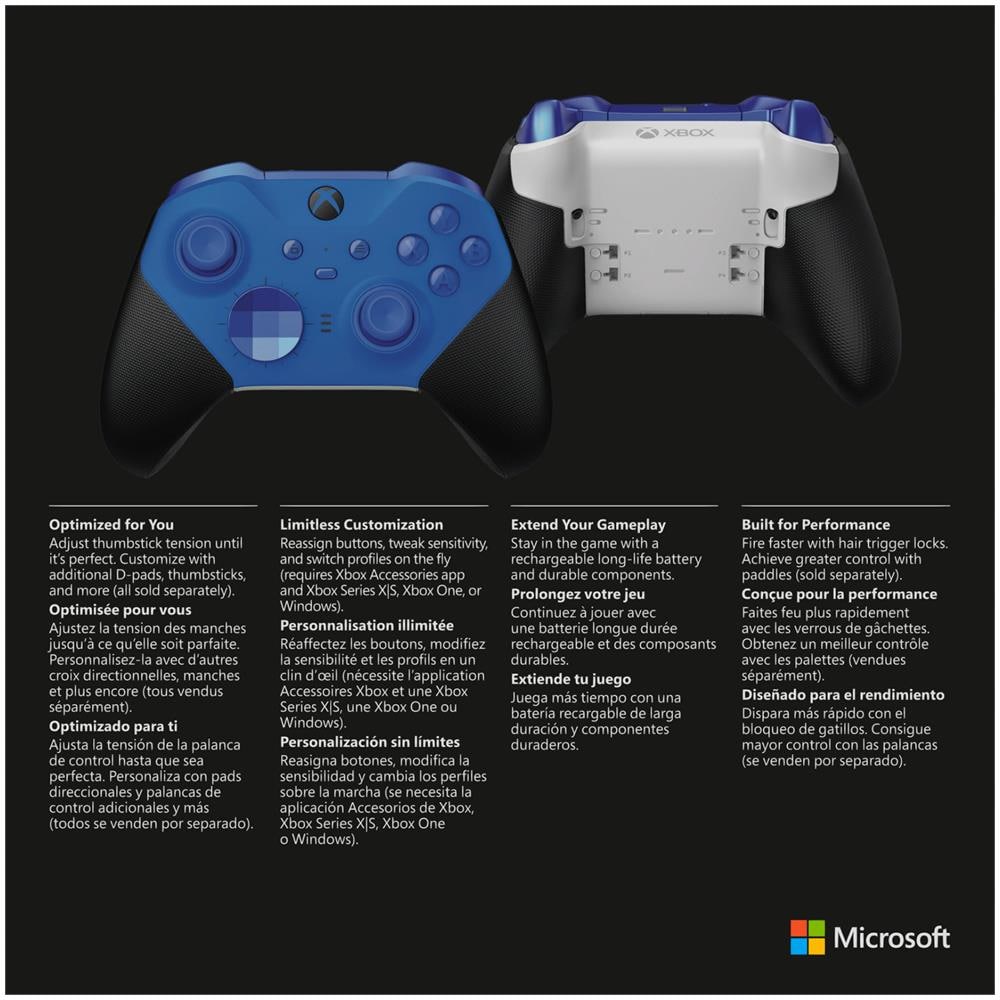 Controller Wireless Elite Series 2 per Xbox - Core (Blu) - Foto 8