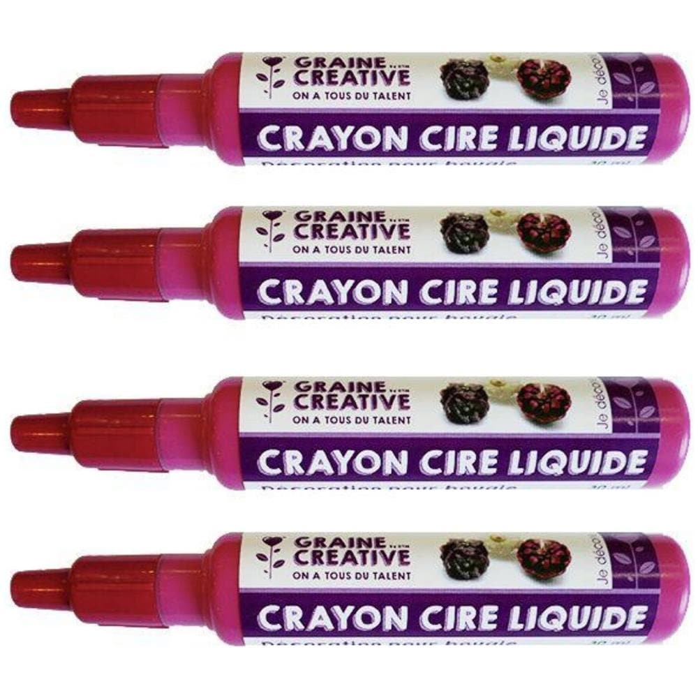 4 Matite A Cera Liquida Per Candela - Rosso - Foto 1