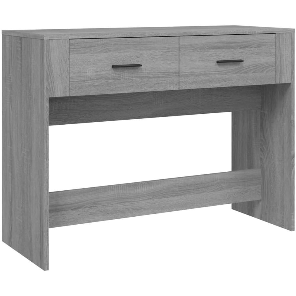 Tavolo Consolle Grigio Sonoma 100x39x75 Cm In Legno Multistrato - Foto 2