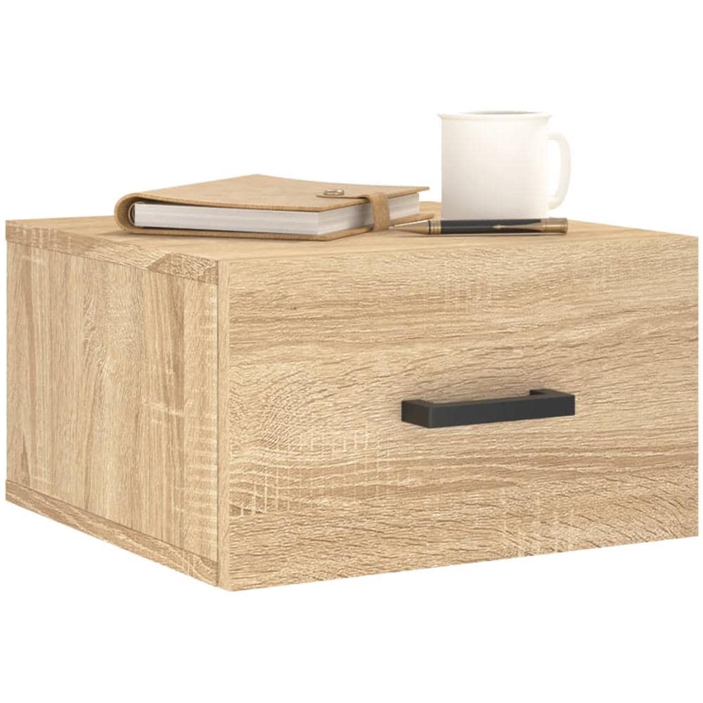 Comodino A Muro Rovere Sonoma 35x35x20 Cm - Foto 3