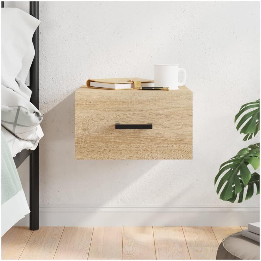 Comodino A Muro Rovere Sonoma 35x35x20 Cm - Foto 1