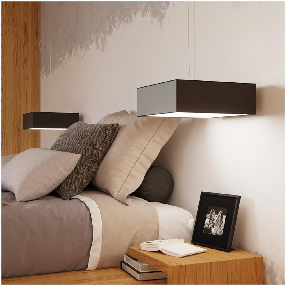 Lampada Da Soffitto Horus 55 Nero Sl. 0920 - Minimalista Lampade Da Soffitto Nero 11x55x55 Cm - Foto 1