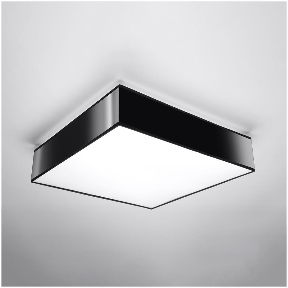 Lampada Da Soffitto Horus 55 Nero Sl. 0920 - Minimalista Lampade Da Soffitto Nero 11x55x55 Cm - Foto 2
