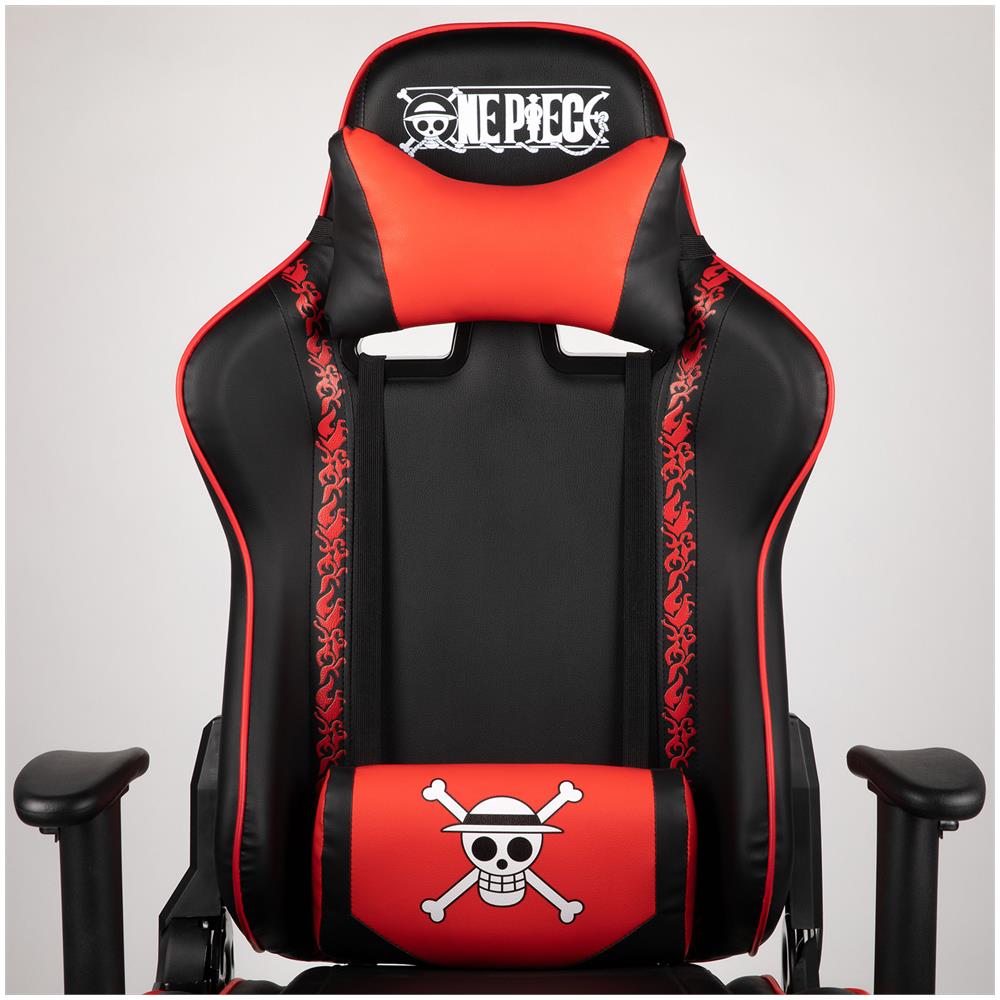 OnePiece Poltrona per gaming Seduta imbottita Nero, Arancione - Foto 2