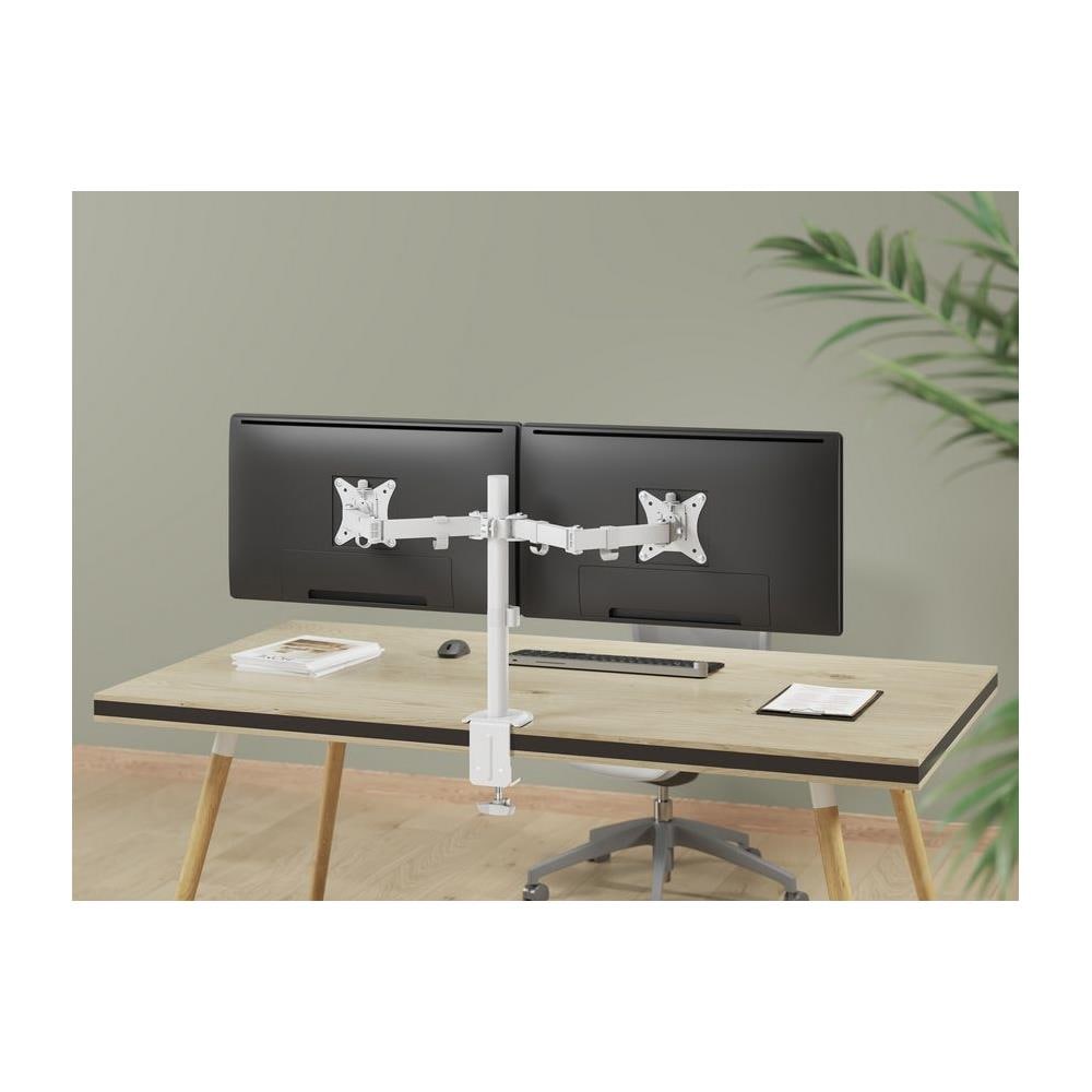 650167 Supporto da Tavolo per Tv a Schermo Piatto 81,3 cm (32") Scrivania Bianco - Foto 8