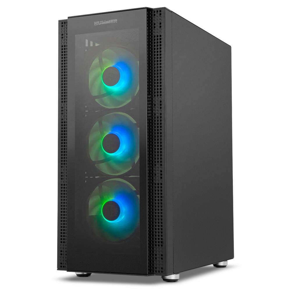 Case Hummer Horus Midi ATX, EATX, micro ATX, Micro-ITX 2 Porte USB 2.0 Colore Nero - Foto 2