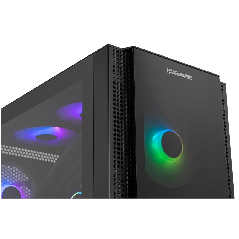 Case Hummer Horus Midi ATX, EATX, micro ATX, Micro-ITX 2 Porte USB 2.0 Colore Nero - Foto 10