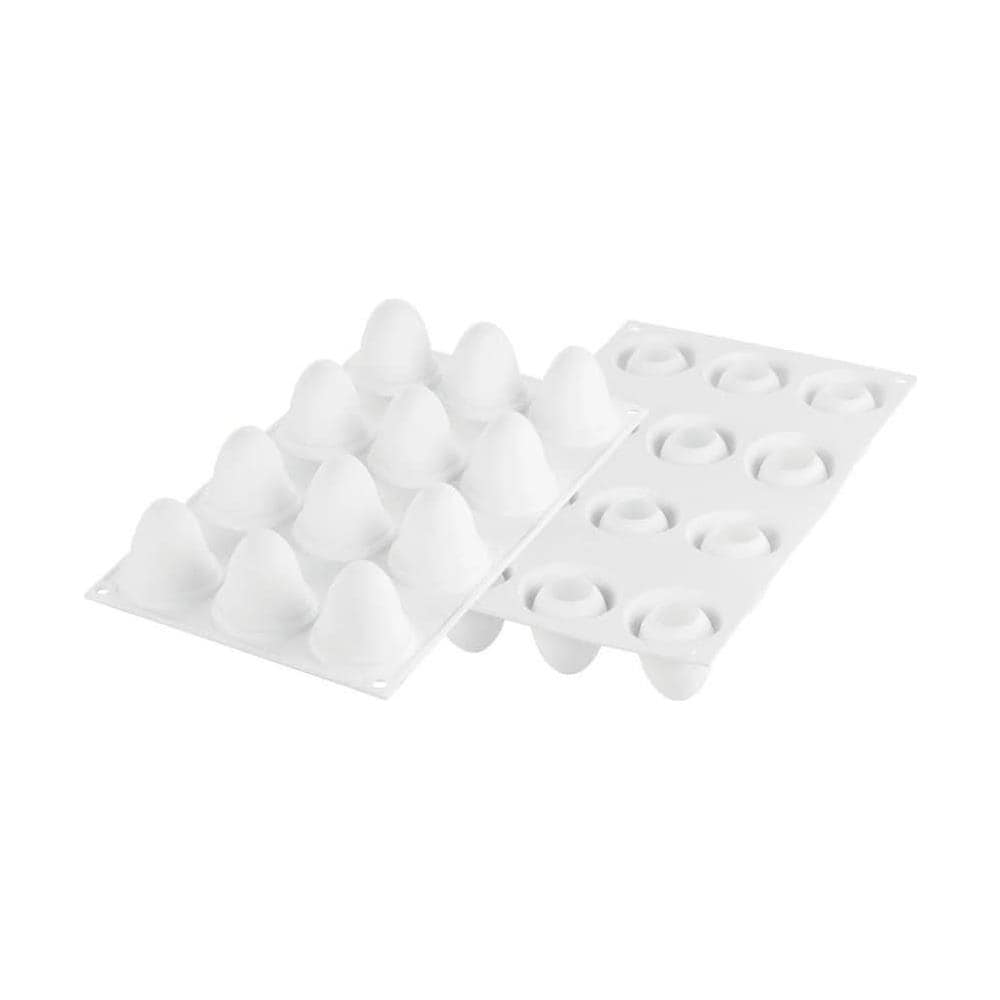 Stampo 12 cioccolatini uova Egg 30 in silicone à¸34 h 47 mm - Foto 1