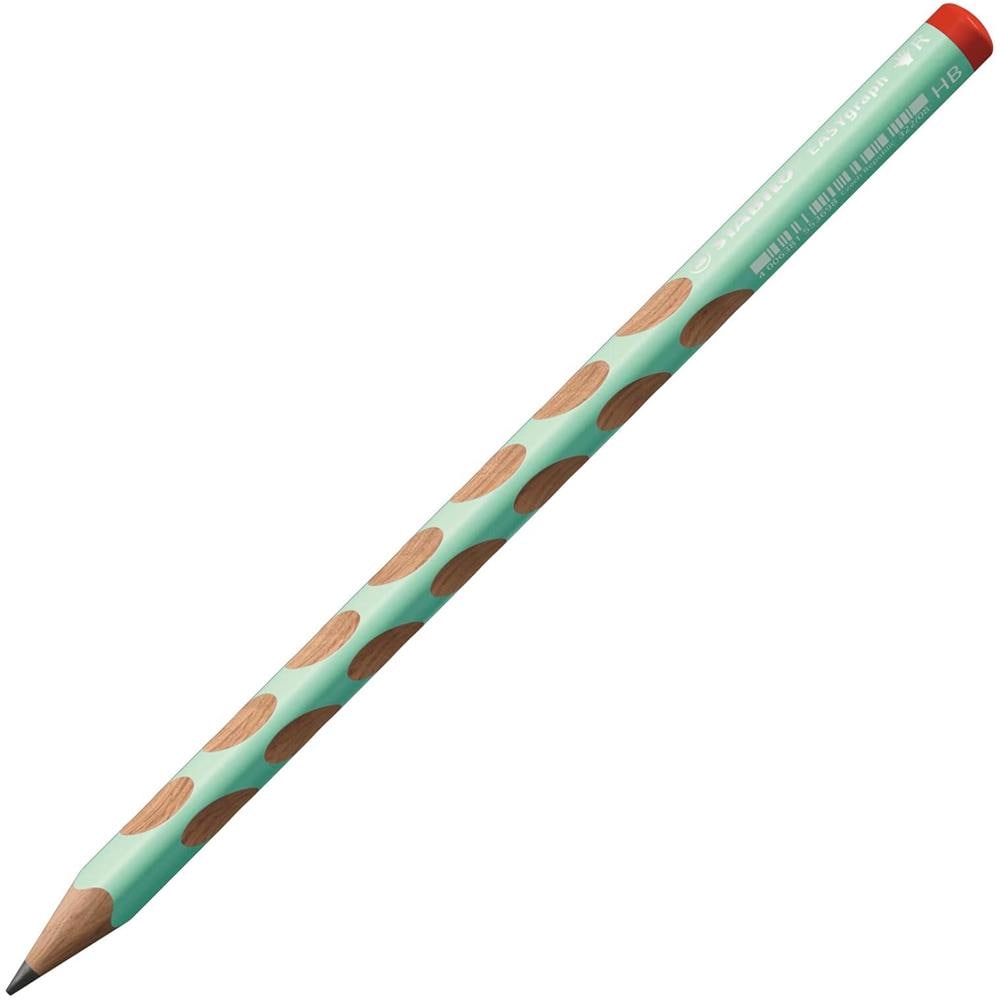 EASYgraph - Matita Ergonomica triangolare - per Destrimani - Verde Pastel - Pack da 2 - Gradazione HB - Foto 2