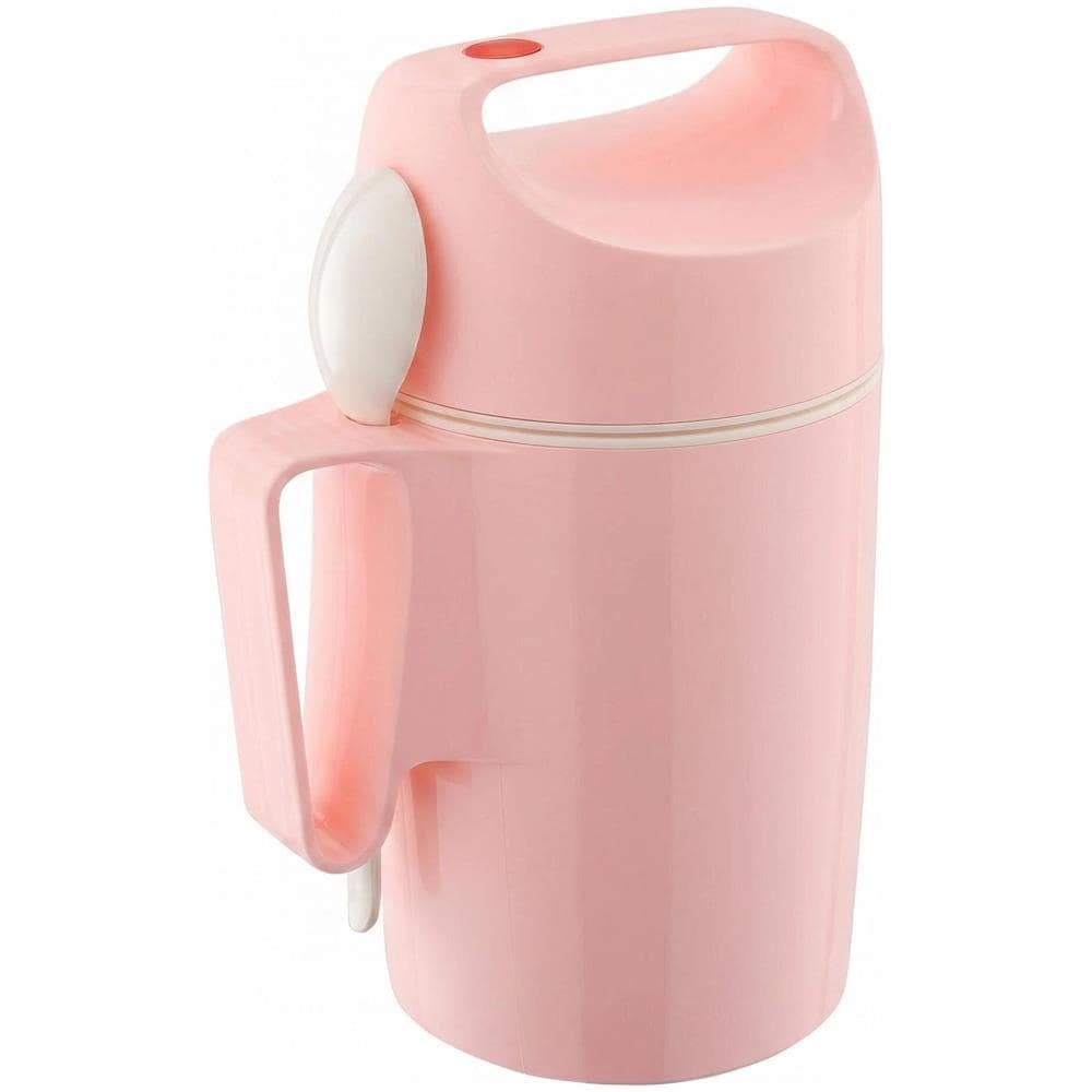 Tazza termica - Dirk 850 - Apertura larga - Lunch box con cucchiaio - Mantiene il caldo per 12 ore - Rosa - Foto 1