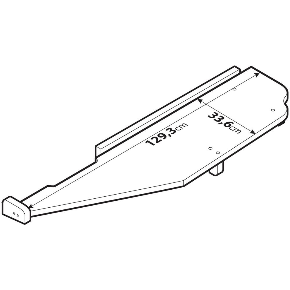 96070 Tavolino Lungo Centrale Per Cruscotto Mercedes Actros Mp409-11  - Foto 3