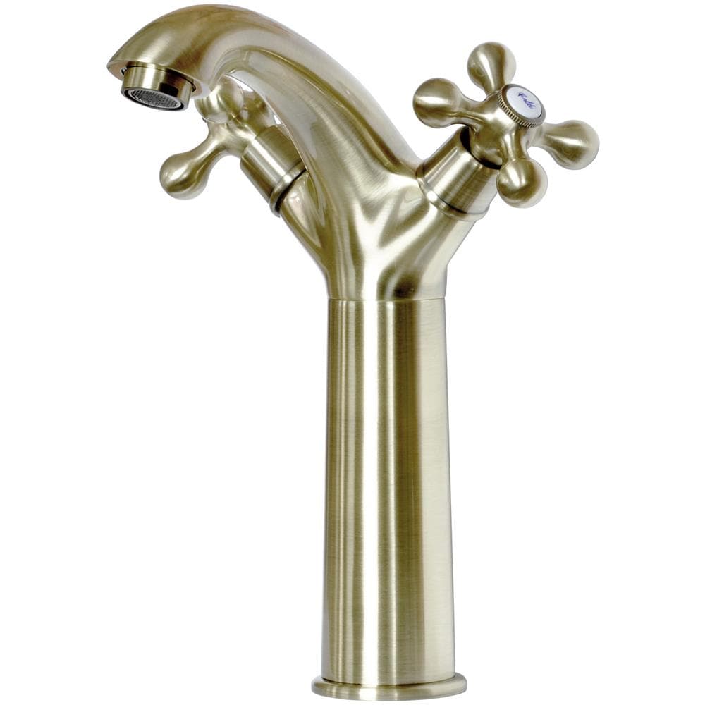 Elegante Rubinetteria Da Bagno In Ottone Anticato Con Antiche Teste Retrò - Foto 1