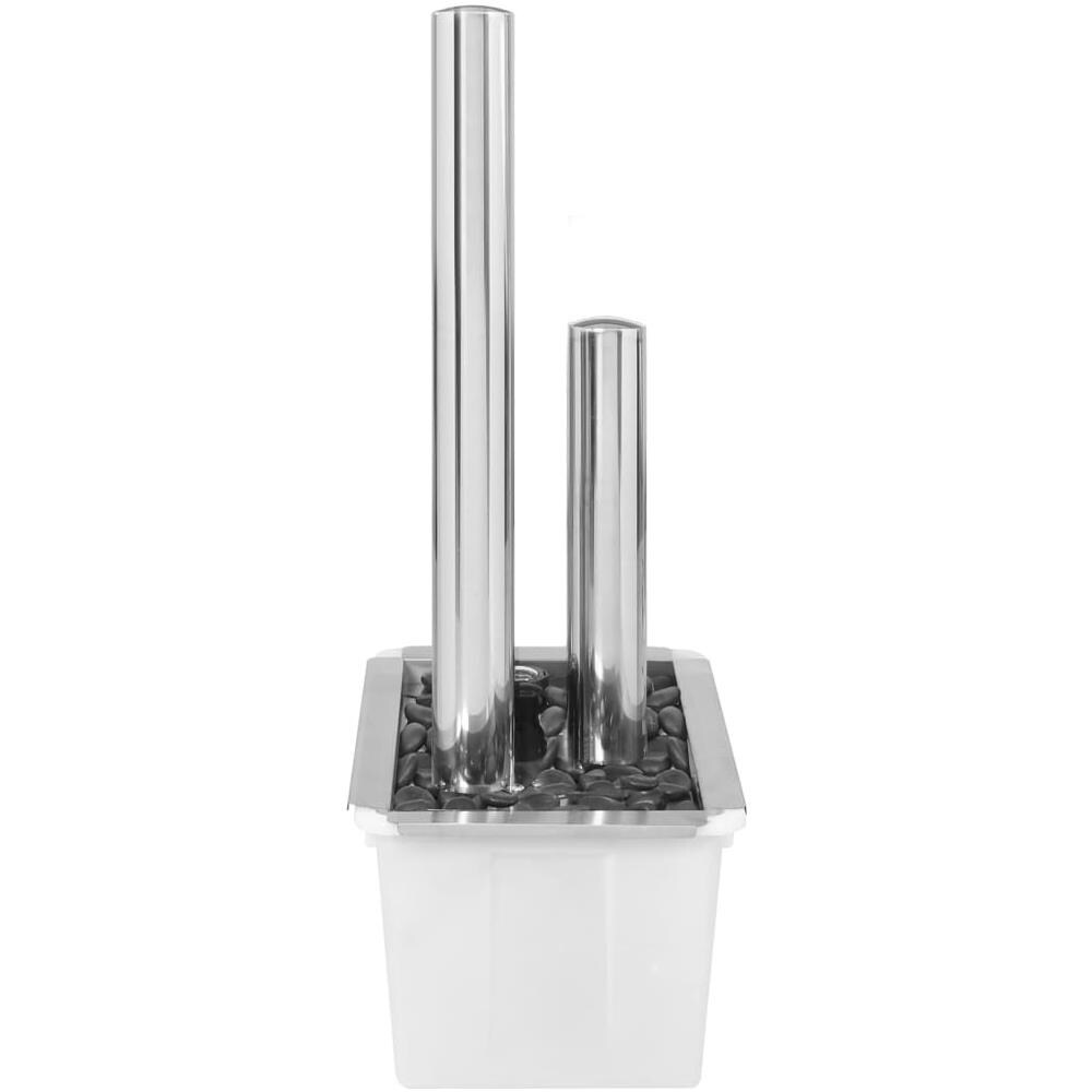 Fontana Da Giardino Argento 48x34x88 Cm In Acciaio Inox - Foto 8