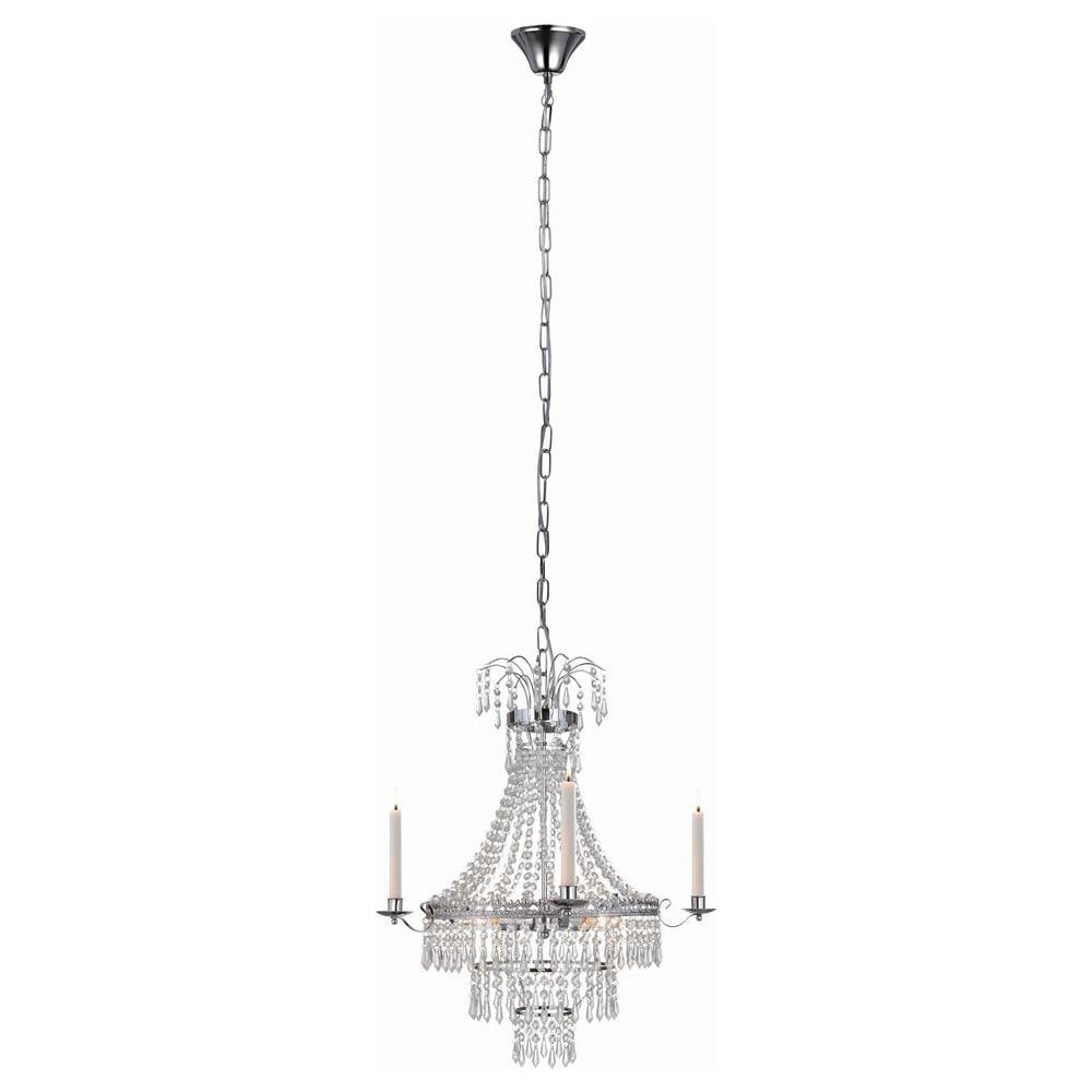 105156 lampadario, Metallo, Colore: Argento - Foto 3