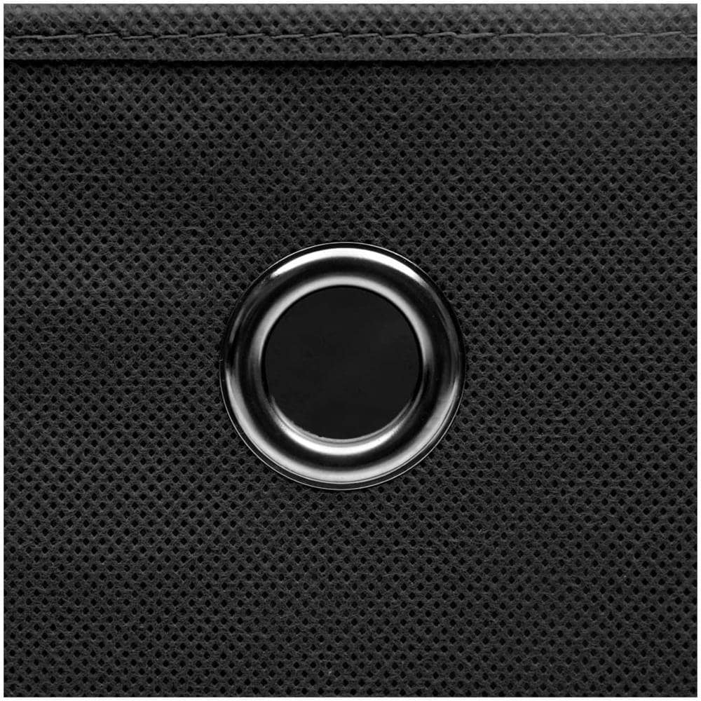 Contenitori con Coperchi 4 pz 28x28x28 cm Nero - Foto 3