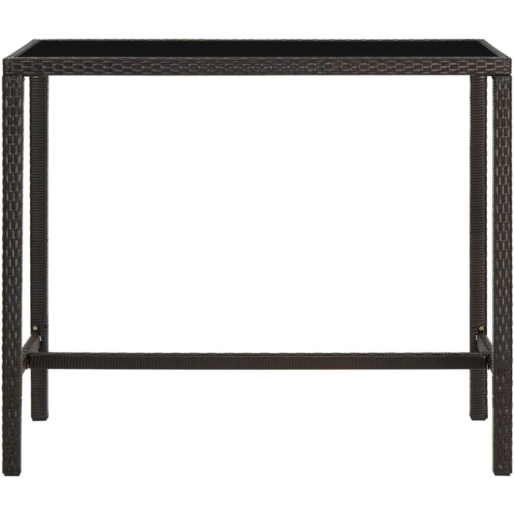 Set da Bar da Giardino 5 pz in Polyrattan Marrone - Foto 2