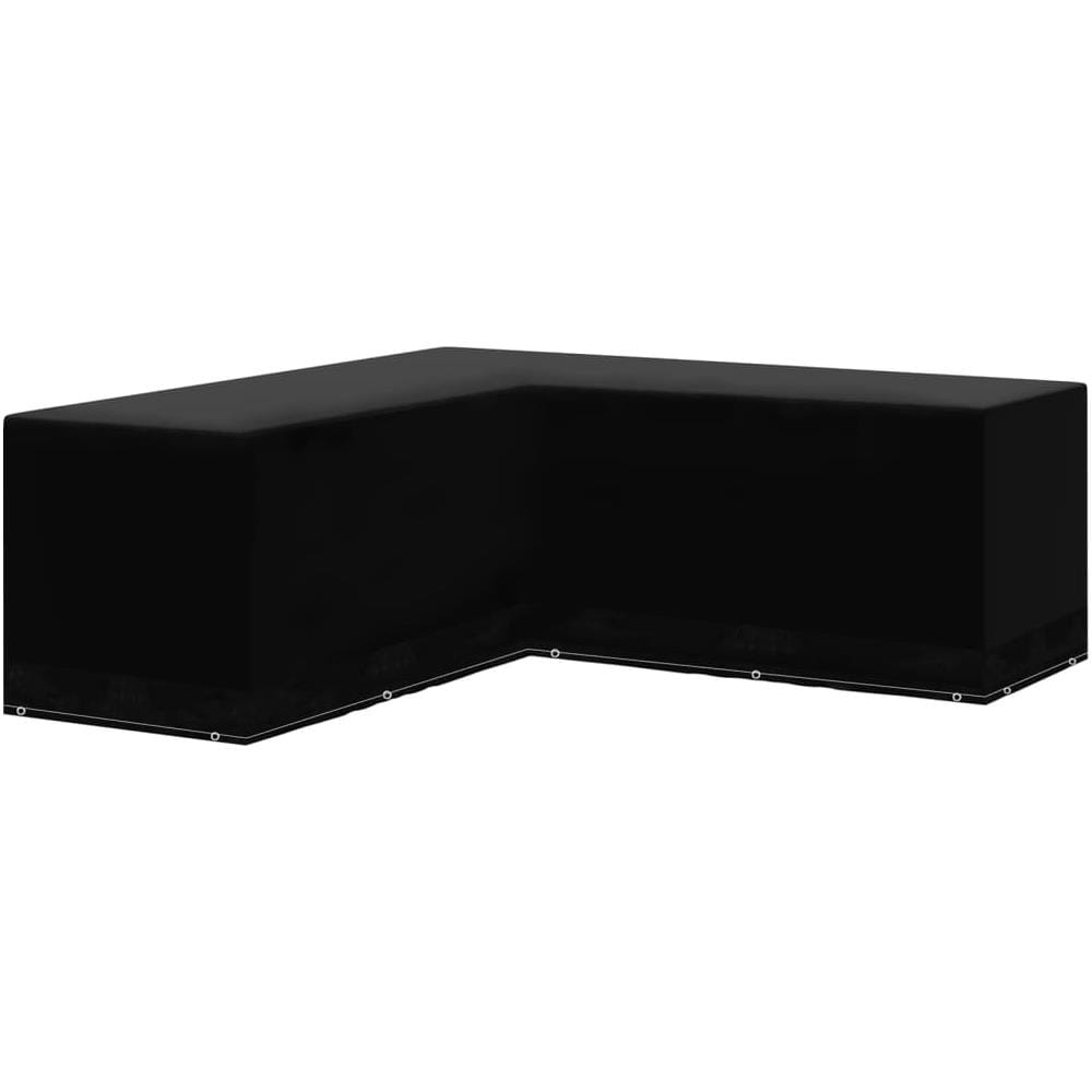 Teli per Mobili da Giardino 2 pz Forma a L 12 Occhielli 250x250x90cm - Foto 3