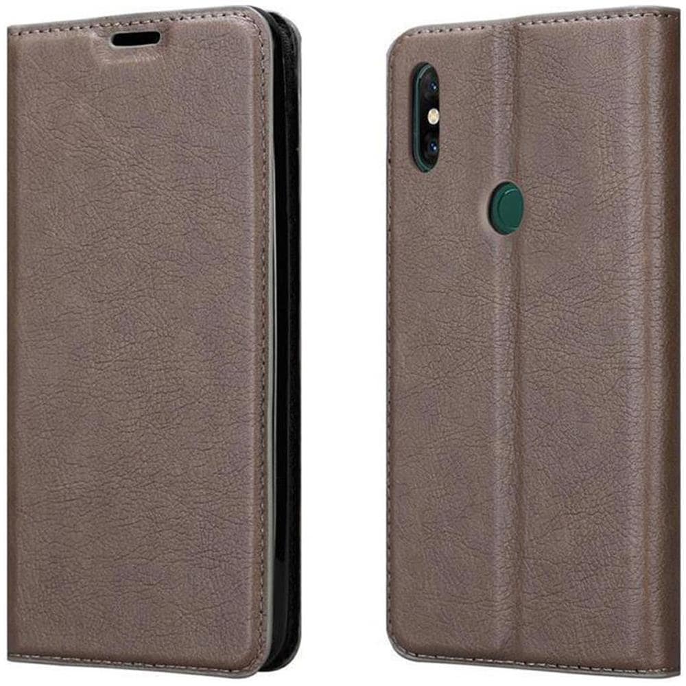 Custodia Compatibile Con Xiaomi Mi Mix 3 In Bruno Caffè - Coperchio Protettiva Con Chiusura Magnetica, Funzione Stand E Tasca Per Le Carte - Foto 8