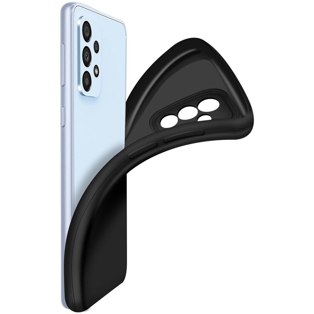 Cover Samsung Galaxy A33 5g Silicone Flessibile Resistente Nera - Foto 5