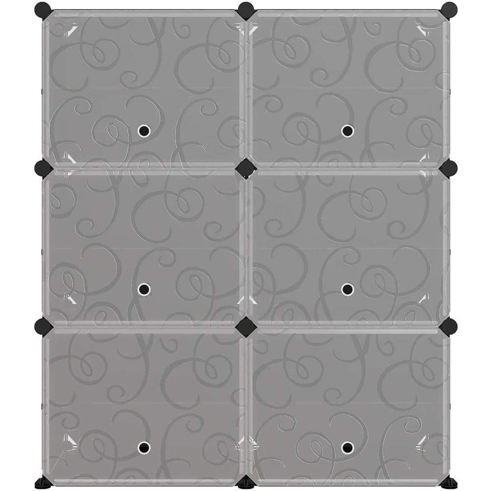 Scarpiera Nera 84,5x31x93,5 Cm In Pp - Foto 4