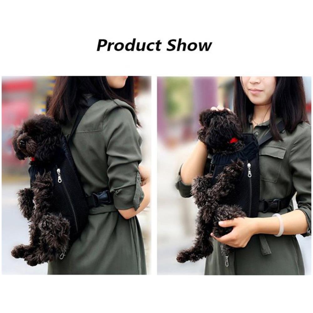 Zaino Per Animali Domestici Borsa Per Animali Domestici Nero L / 3.5-6.5 Kg - Foto 3