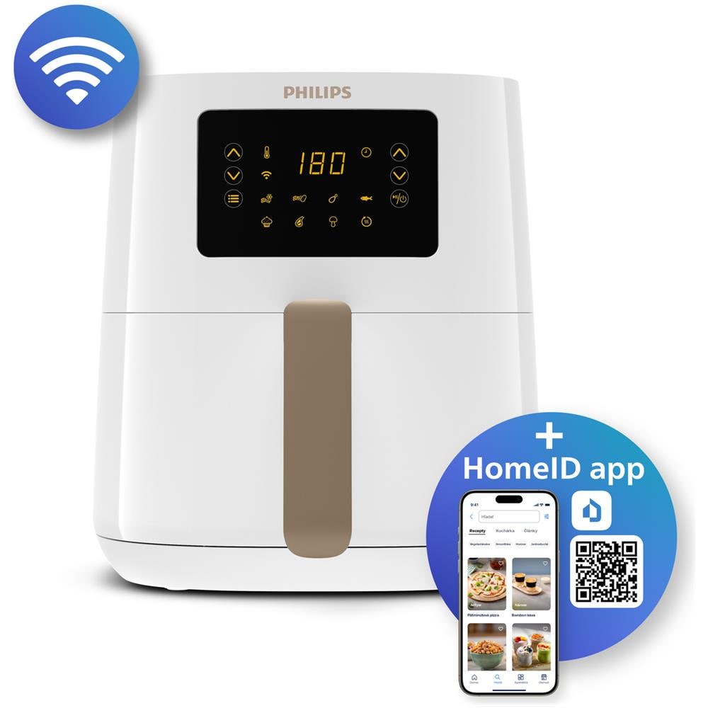 5000 Series Hd9255/30 Friggitrice Singolo 4,1 L Indipendente 1400 W Friggitrice Ad Aria Calda Bianco - Foto 1