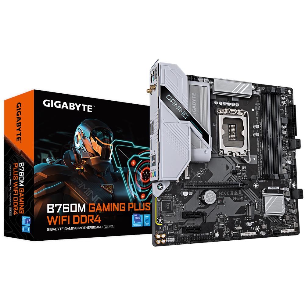 Scheda Madre B760M GAMING PLUS WIFI DDR4 Socket LGA 1700 Chipset B760 Micro ATX - Foto 1