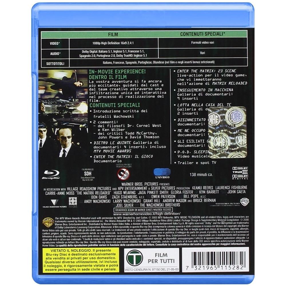 Matrix Reloaded (Blu-Ray)  - Foto 2