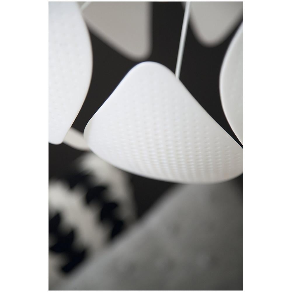 Smart Volume Chiffon Lampadario a Sospensione, 60 cm, Bianco - Foto 2