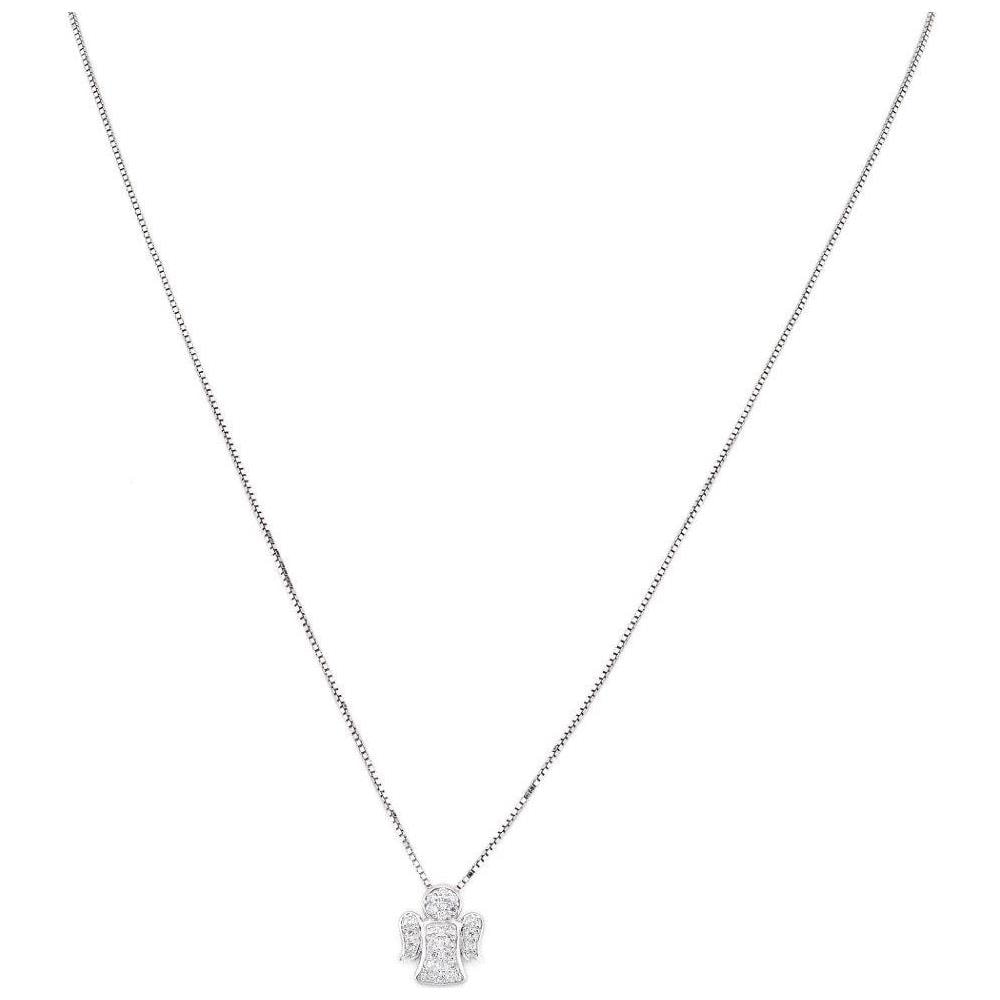 Collana In Argento 925 - Collezione Angeli - Colore Rodio - Misura Unica Collana Angelo Zirconi - Foto 1
