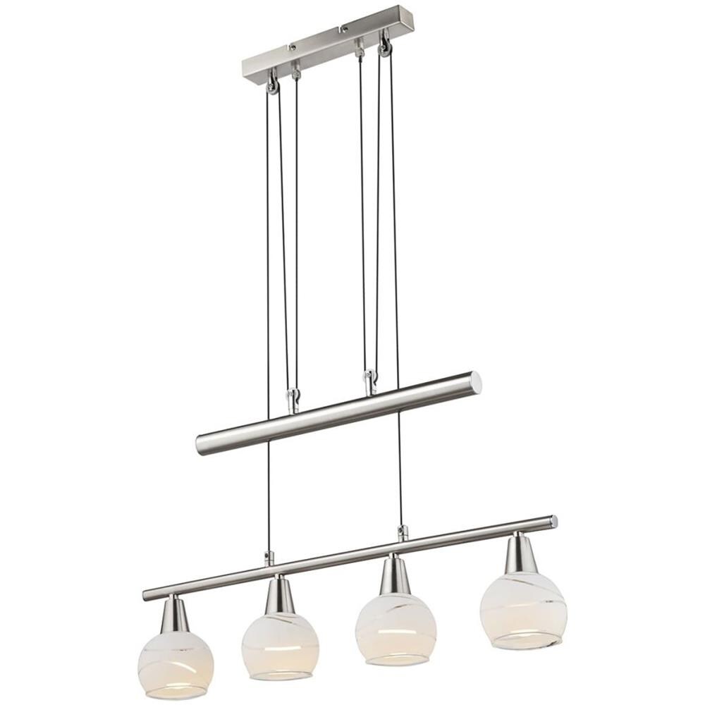 Lampada A Sospensione A Led Elliott Nichel 54341-4z - Foto 1