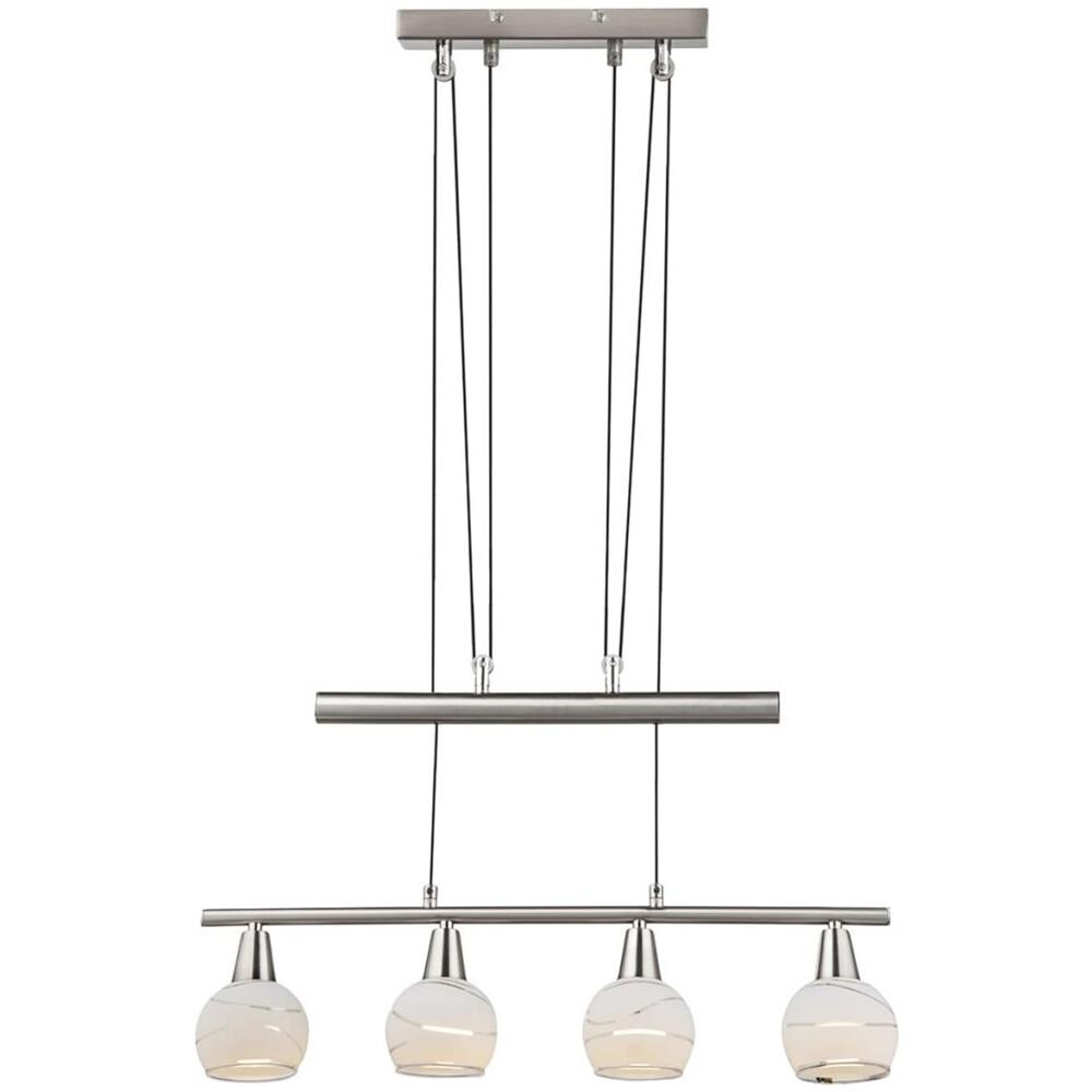 Lampada A Sospensione A Led Elliott Nichel 54341-4z - Foto 2