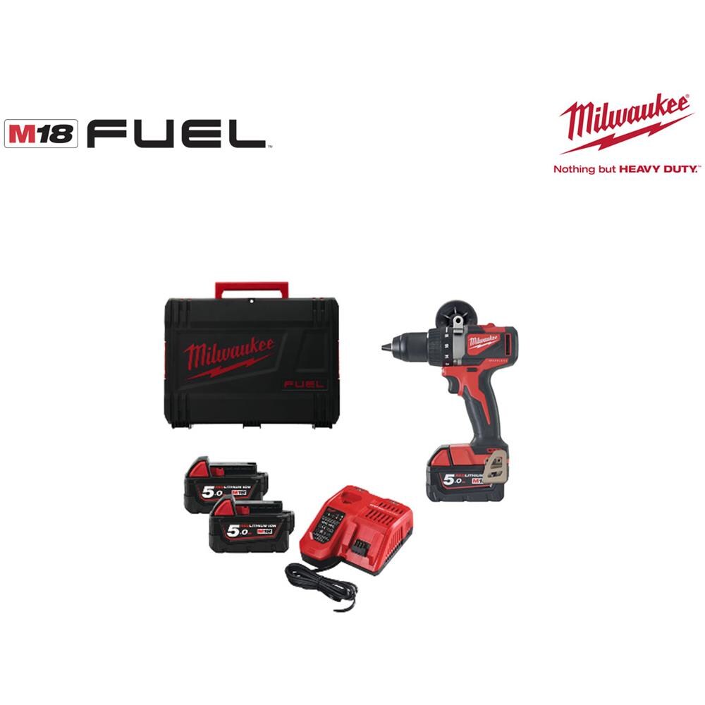 Trapano A Percussione Brushless M18 Blpd2-502x 18v - 2 Batterie 5.0ah - 1 Caricabatterie 493346454517 - Foto 2