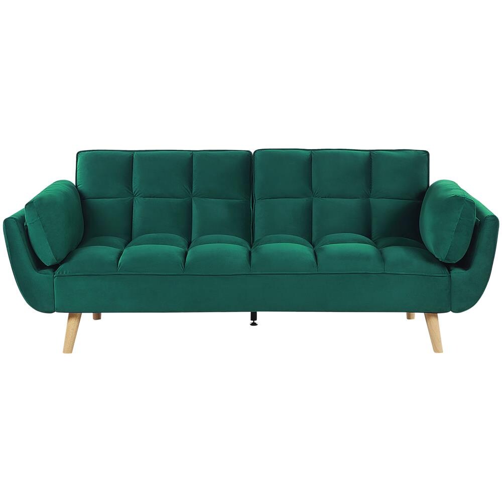 Divano Letto In Velluto Verde Asby - Foto 1