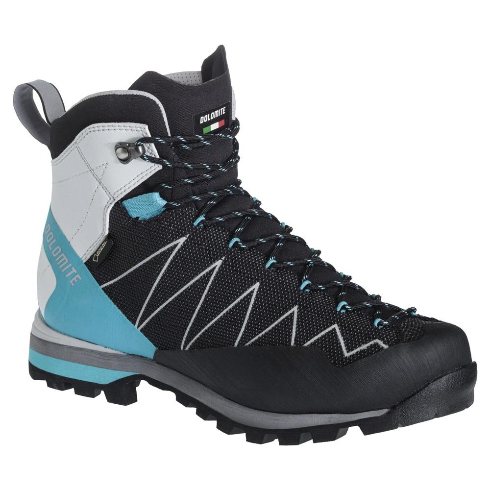 Scarpe Crodarossa Pro W Gtx Trekking Gore-tex® Donna Vibram - Black-capri Blue Uk 7.0 - Foto 1