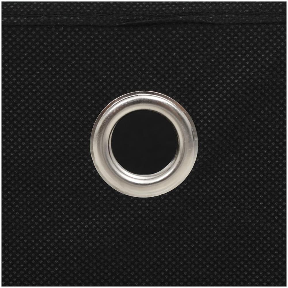 Contenitori 4 pz in Tessuto non Tessuto 28x28x28 cm Nero - Foto 3