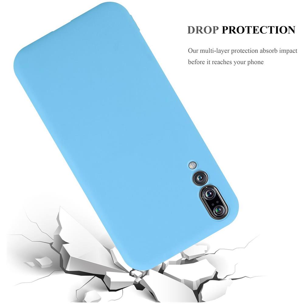 Custodia Compatibile Con Huawei P20 Pro In Candy Blu - Coperchio Protettivo In Silicone Tpu Flessibile - Foto 8