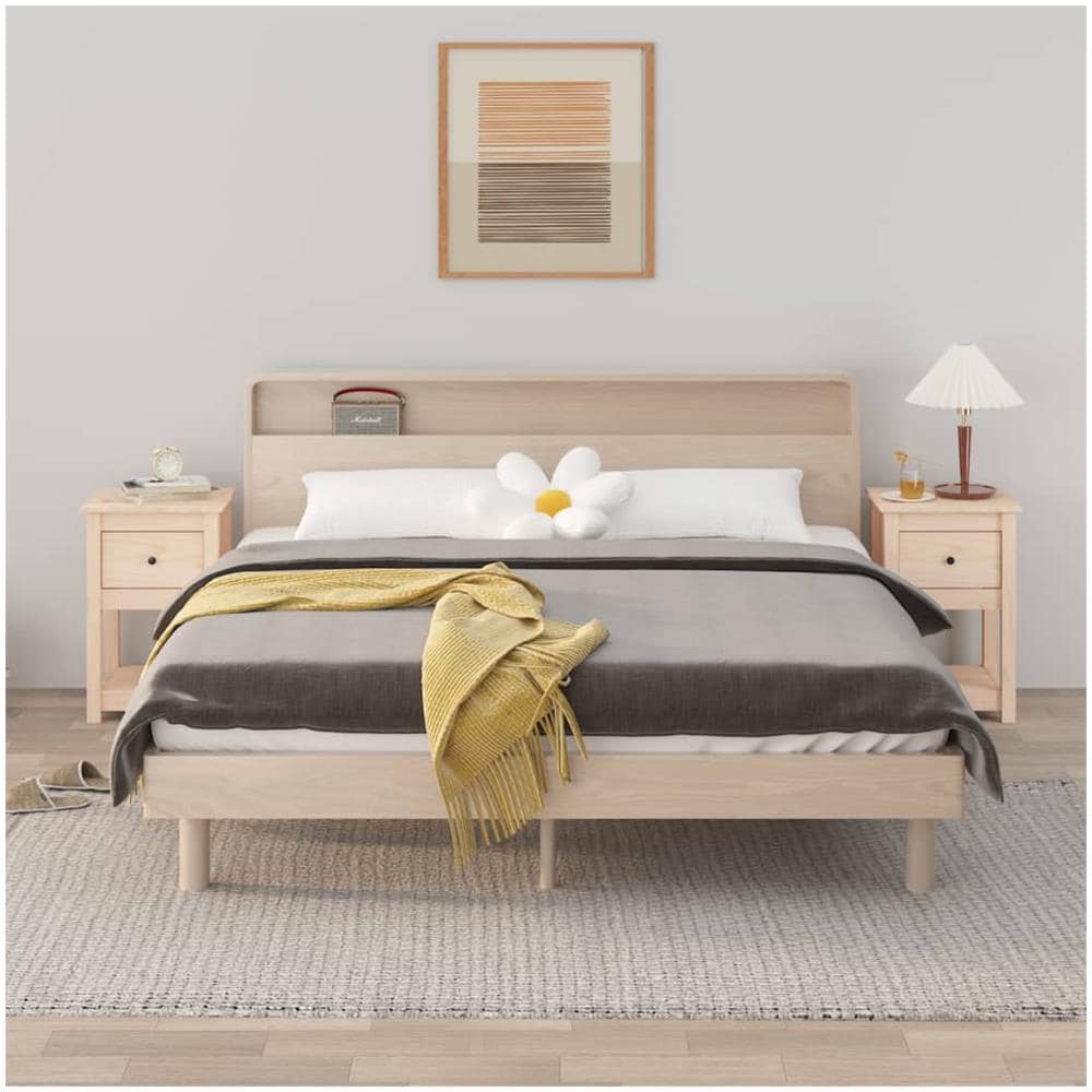 Comodini 2 Pz 40x35x61,5 Cm In Legno Massello Di Pino - Foto 1