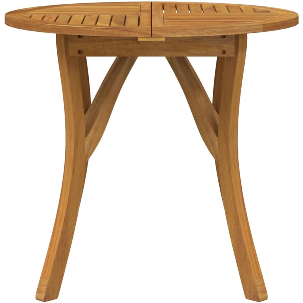 Tavolo Da Giardino 85 Cm Legno Massello Di Acacia - Foto 2