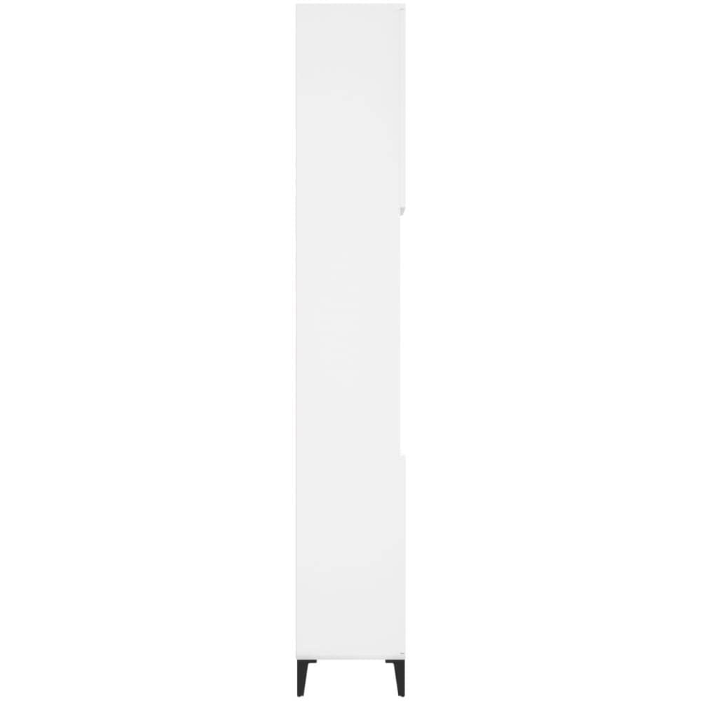 Armadietto Da Bagno Bianco 30x30x190 Cm In Legno Multistrato - Foto 2
