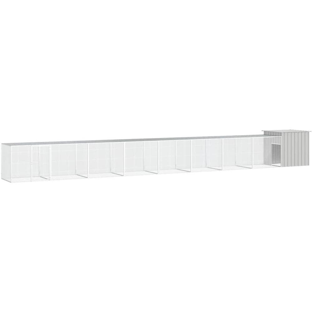 Gabbia Per Polli Grigia 900x91x100 Cm Acciaio Zincato - Foto 1