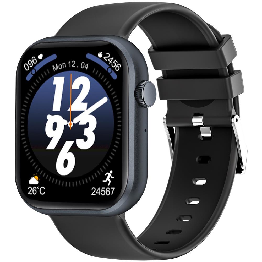 TRAINERMATEBK smartwatch e orologio sportivo 4,6 cm (1.81") Digitale 240 x 240 Pixel Touch screen Nero - Foto 1