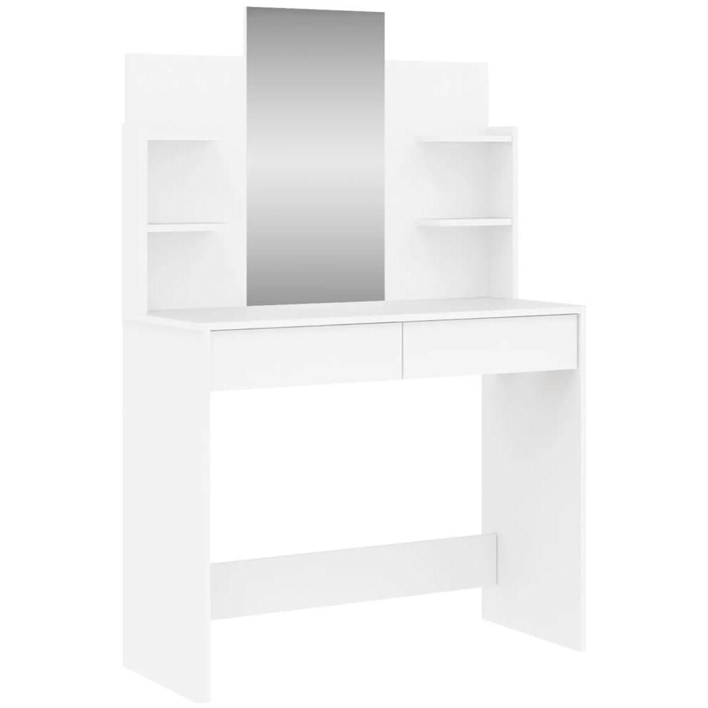 Toeletta Con Specchio Bianco 96x39x142 Cm - Foto 2