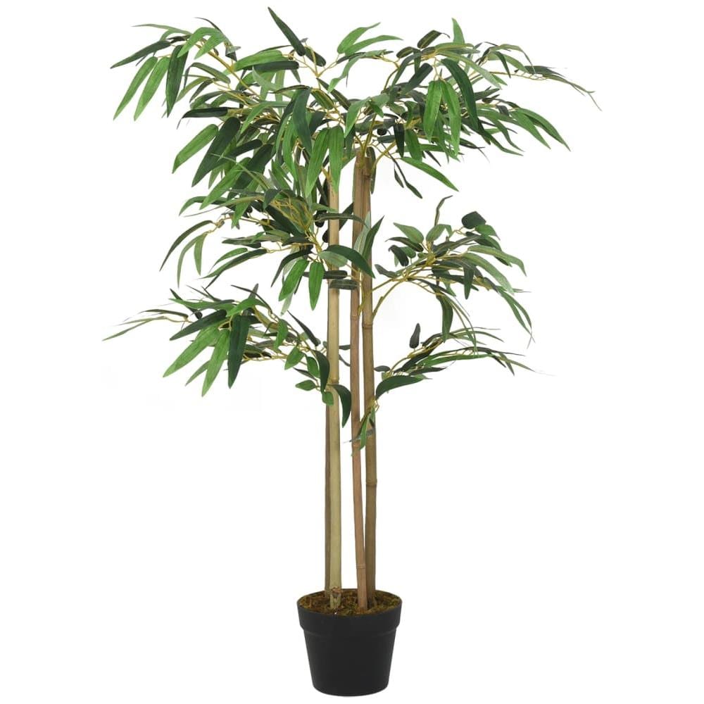 Albero Bambù Artificiale 760 Foglie 120 Cm Verde - Foto 1